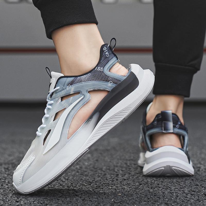 Men Sport Sandals Summer Women Beach Shoes White School Students Mesh Running Sneakers Couple Shoes Breathable Large Size