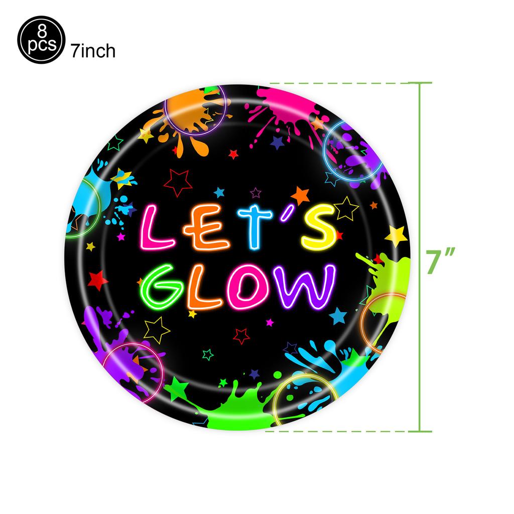Multi-Color Glow in the Dark Fringe Curtain Fluorescent Macaron Streamers Curtain Photo Booth Backdrop Neon Birthday Party Decor