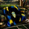 Leeds United Wappen Erbe Decken Flanelldecken Plüsch für Sofa Bett Geschenke für Männer Frauen Reise Picknickdecke Weihnachts-Fan-Geschenke