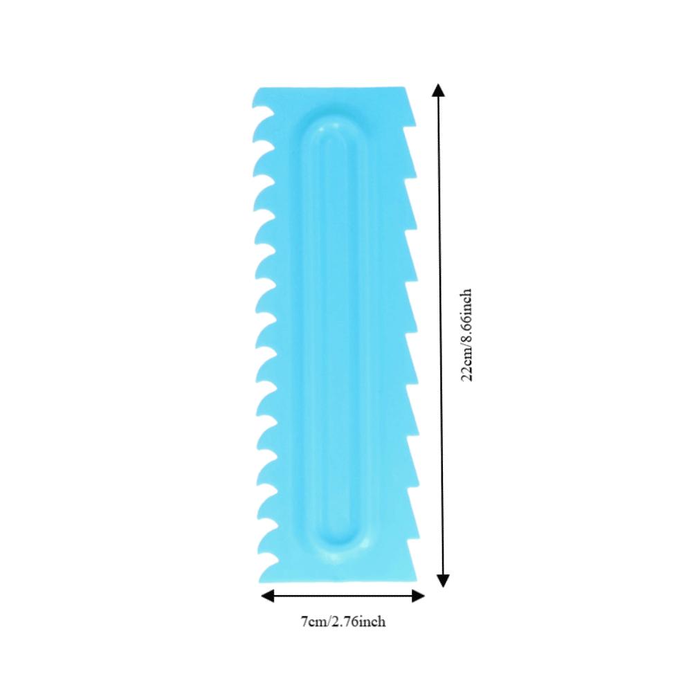 4pcs Professional PP Cake Scraper Sawtooth Textures Icing Smoother Comb Food-Grade Fondant Icing Tools Pastry Pizza Biscuit
