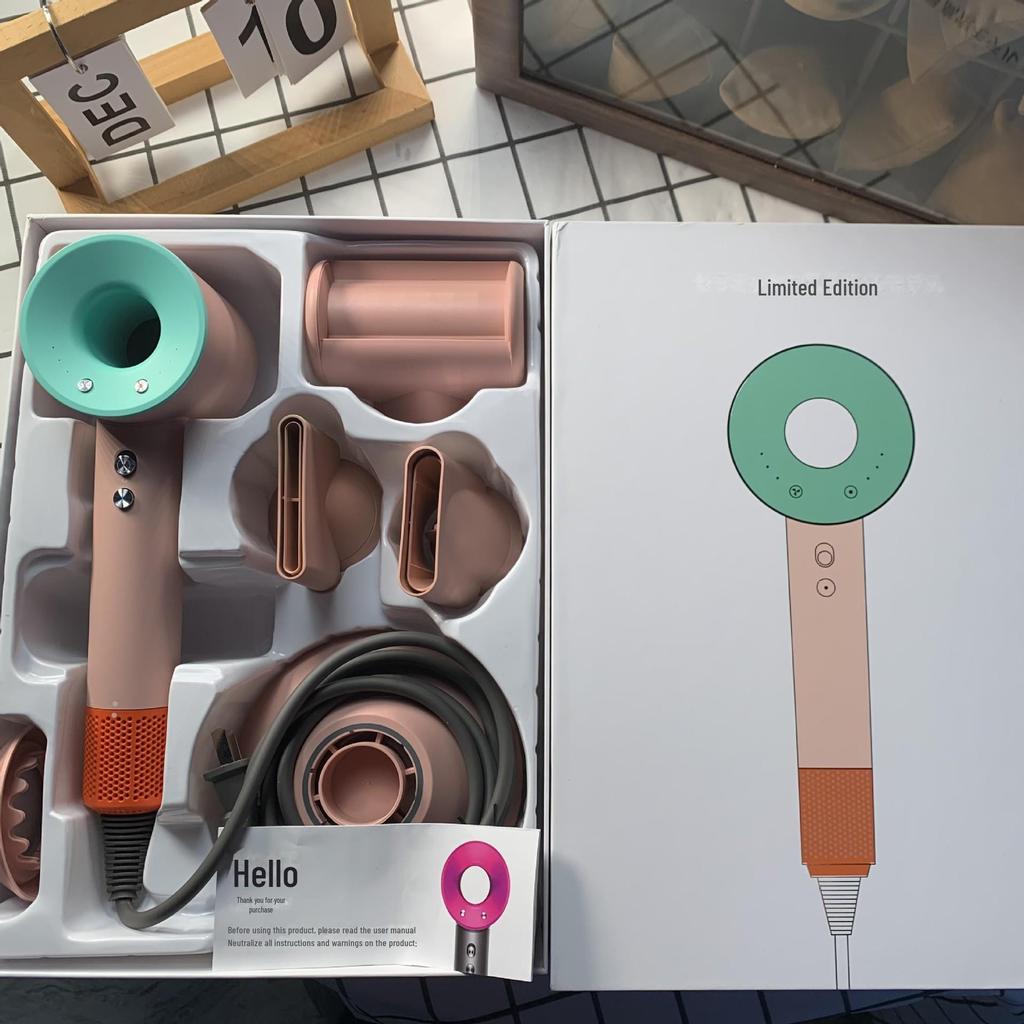 Mousen High-Speed Leafless Hair Dryer with Negative Ion Technology & 5 Nozzles