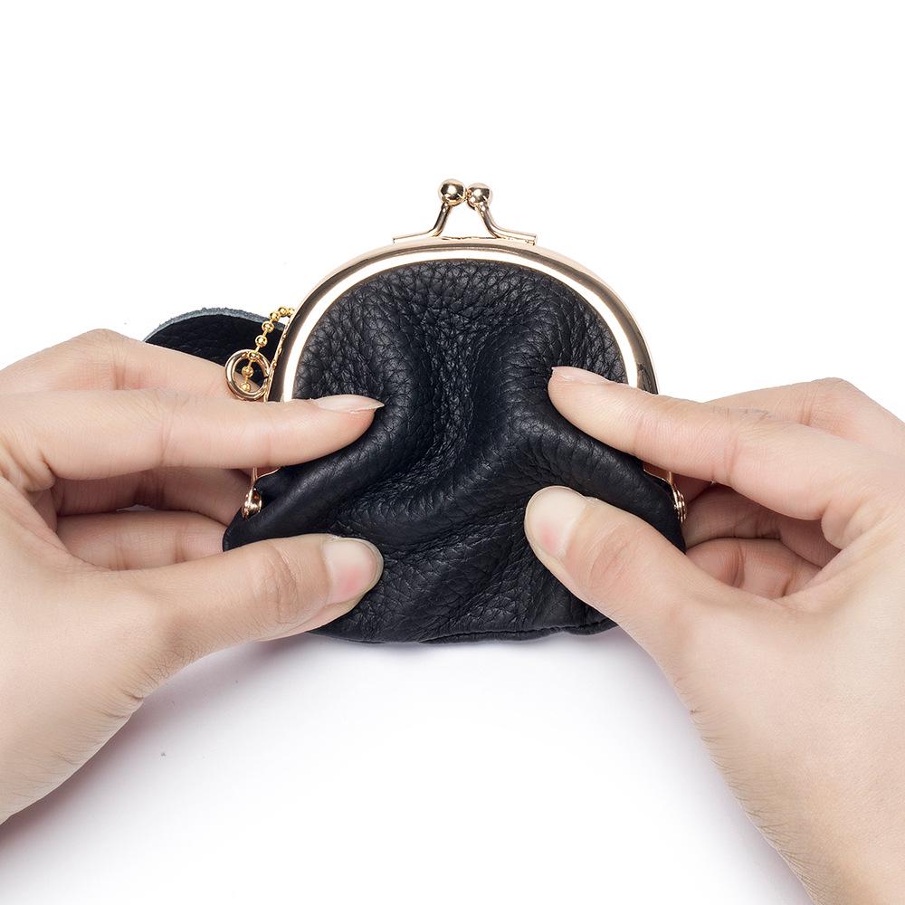 2024 Premium Leather Women's Coin Purse - Top Layer Cowhide Mini Storage Bag