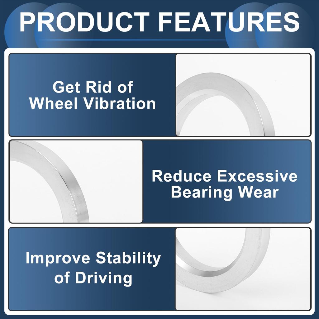 INFINAUTO Wheel Hub Centric Ring OD 75.1mm To ID 56.1mm Wheel Center Shaft Shock
