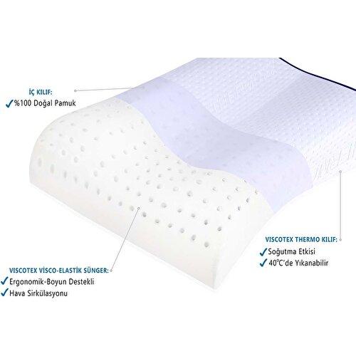 Vysoký polštář na podporu krku / vysoký ortopedický polštář 55x40x13/11