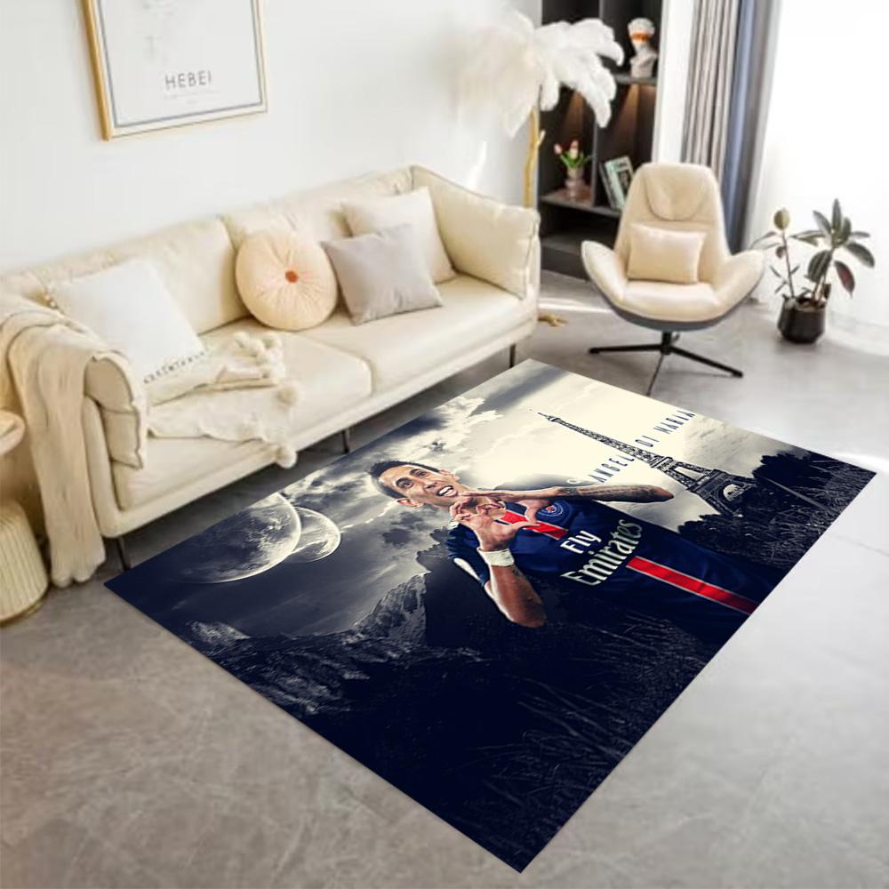 Dynamic Soccer Player Action Floor Rug Office Rug Perfect for Kitchen Decorate room Balcony Foyer Anti-slip Rug Anime Office Decor Gift for Festivals
