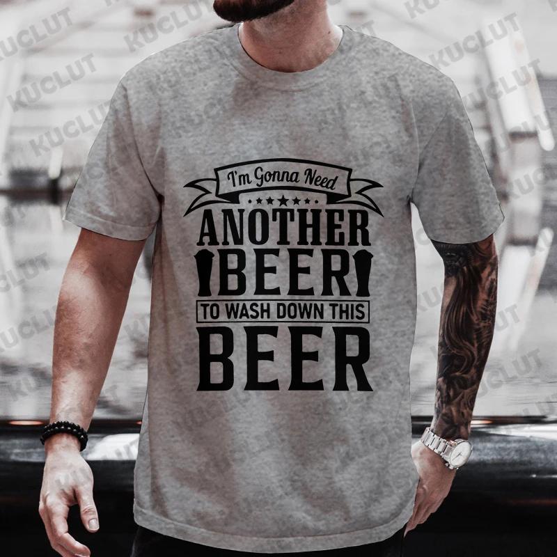 T Shirt for Men Bachelor Party Drinking Team Matching Tees Funny Graphic Y2k Tops Fashion Beer DAY Plus Size Outfit Streetwear