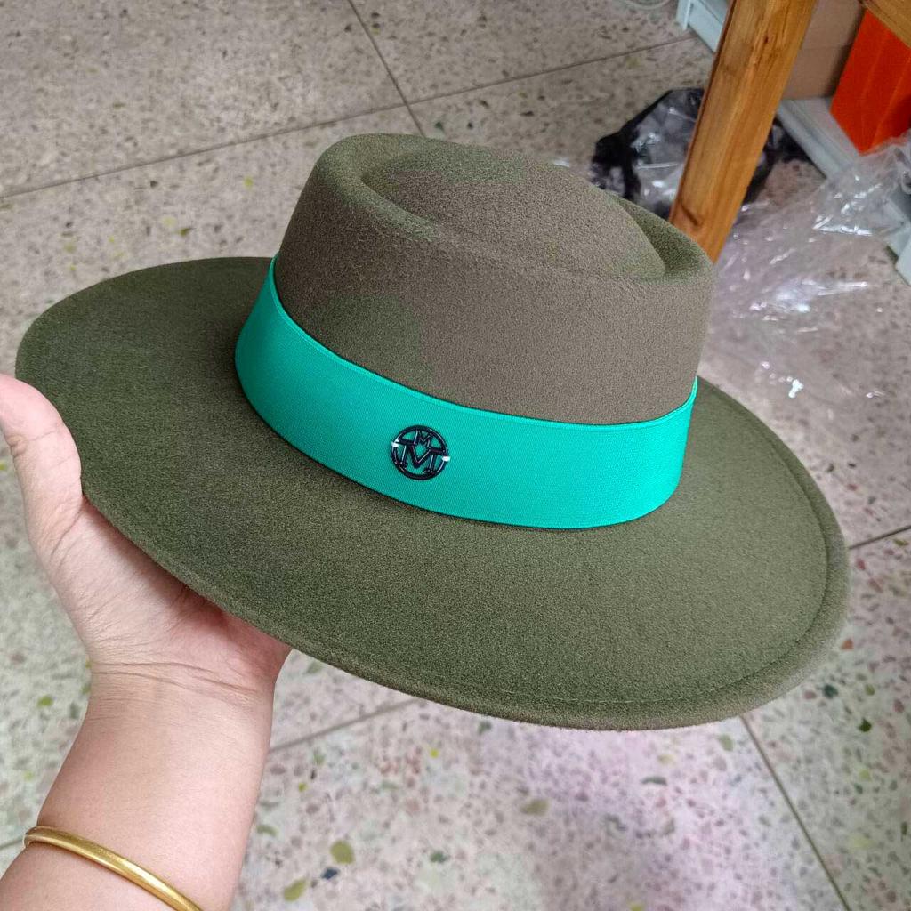Fedora Autumn And Winter Hat Letter Accessories French Retro Punk Men And Women Wide Brim Hat Gorras Hats For Man
