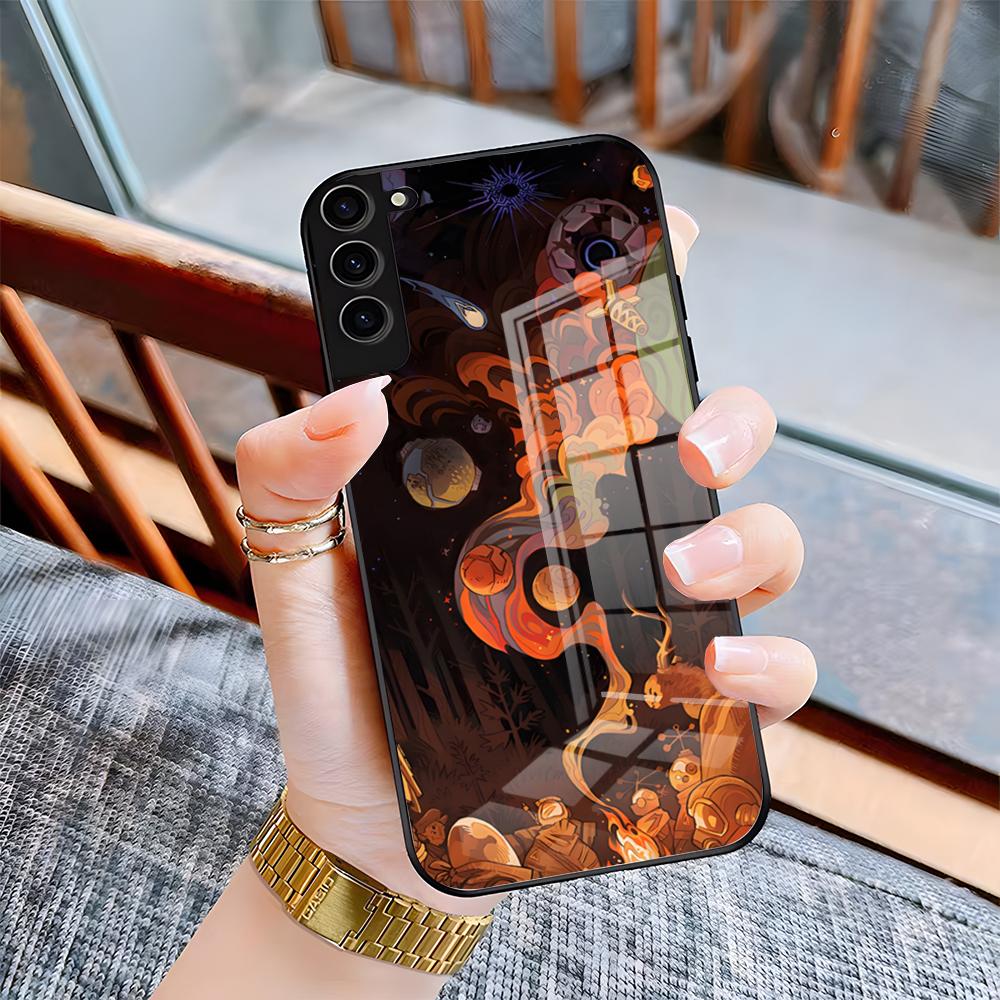 

O-Outer W-Wilds Game Phone Case For Samsung S26 S25 Plus S20 S20 Plus S22 Ultra S23 FE S21 Plus S21 Ultra Glass Cover Samsung S26