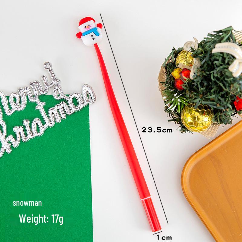 Cute Christmas Cartoon Silicone Shaker Gel Pen - Student Stationery Gift