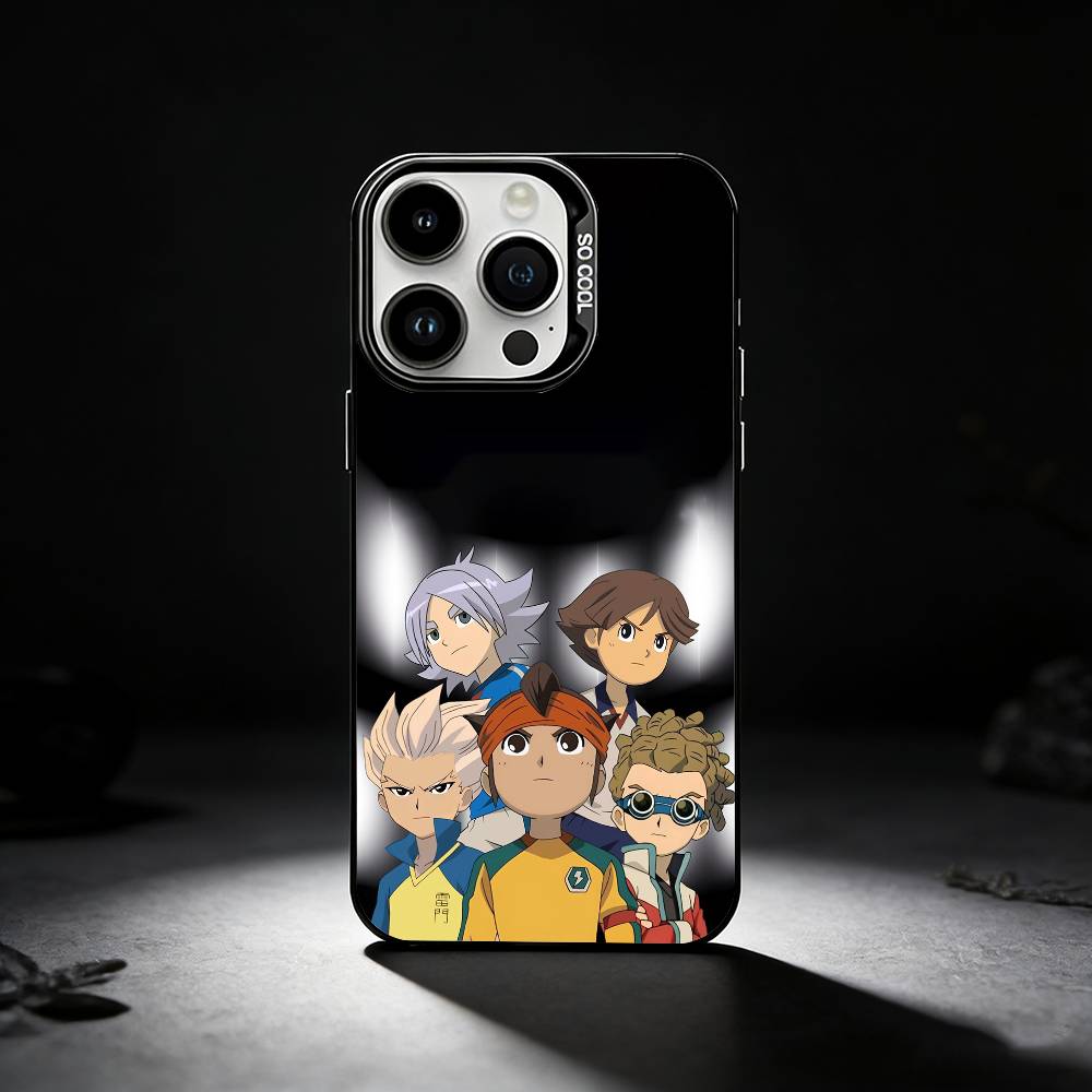 Football I-InazumaS Eleven 11 Phone Case For iPhone 17,16,15,14,13,12,11 Plus,Pro Max,XS,Colored silver phone case