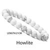 1pc Beaded Bracelet Lovers 0.32in/8mm Natural Stone Beads Men's Black Onyx Lava Tiger Eye For Women/Men Jewelry