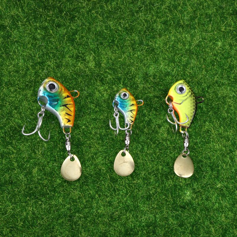5Pcs Fishing Lure Kit 7G/14G/20G Metal Vib Artificial Bait Sinking Spinner Spoon Fishing Accessories Jigs Fishing Tackle