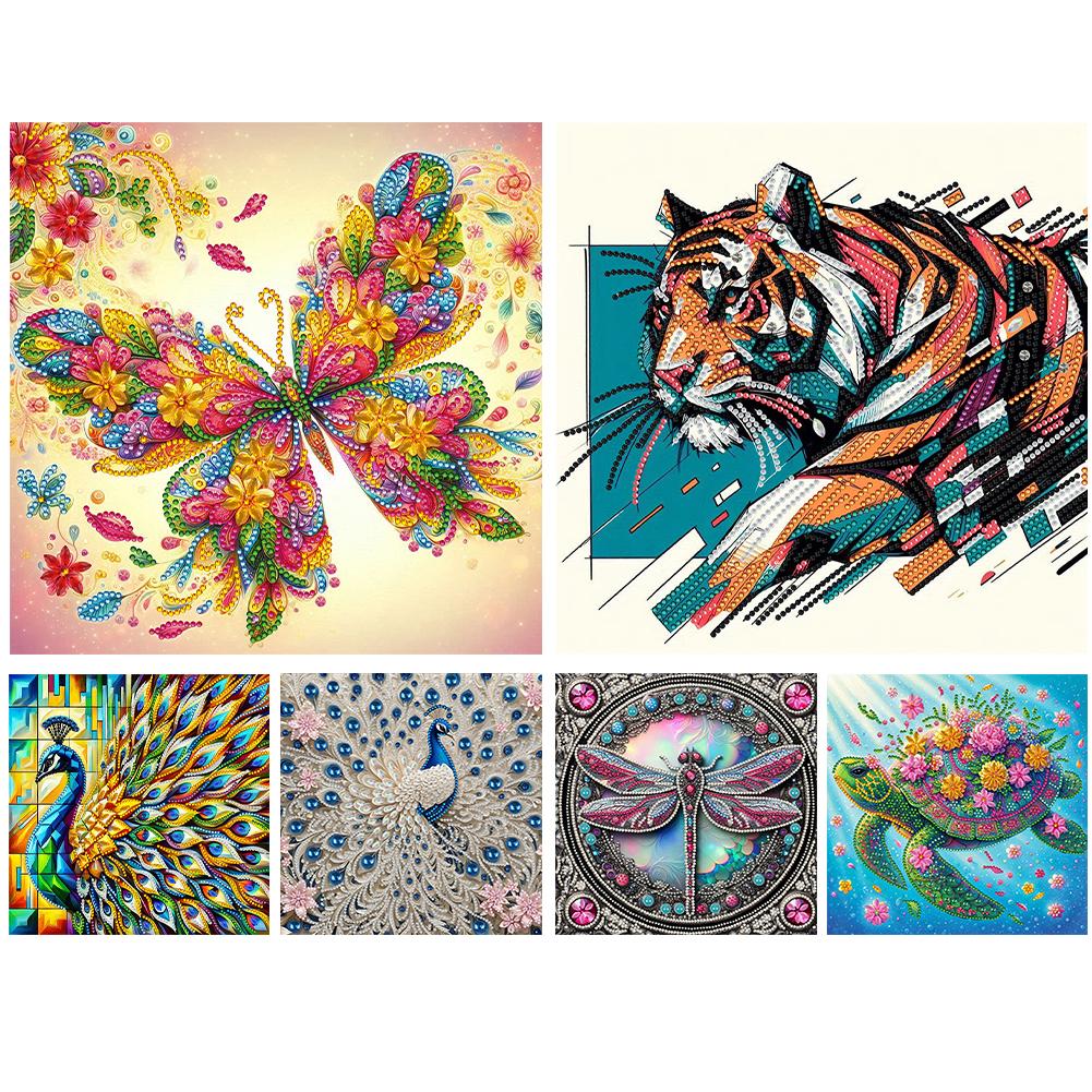 Animal 5D DIY Special Shape Crystal Partial Diamond Painting Kit Home Wall Decor
