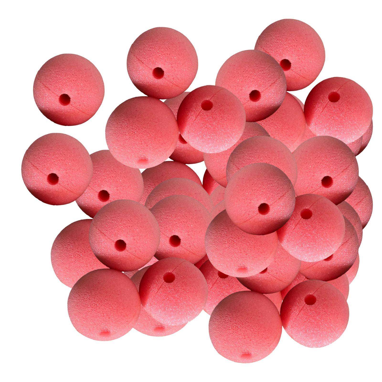 

50Pcs Clown Noses for Kids Adults Fancy Dress Props Costume Accessories for Carnival Party Practical Jokes Halloween Stage Show розовый
