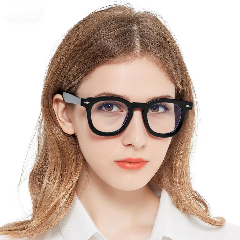 TR90 Optische Brillenfassung Herren Damen Anti-Blaulicht-Brille Herren Computerbrille Klassischer Stil Hohe Qualität Rund Quadratisch Brille