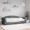 VidaXL Daybed with Mattress Dark Grey 90x190 Cm Fabric 3197181