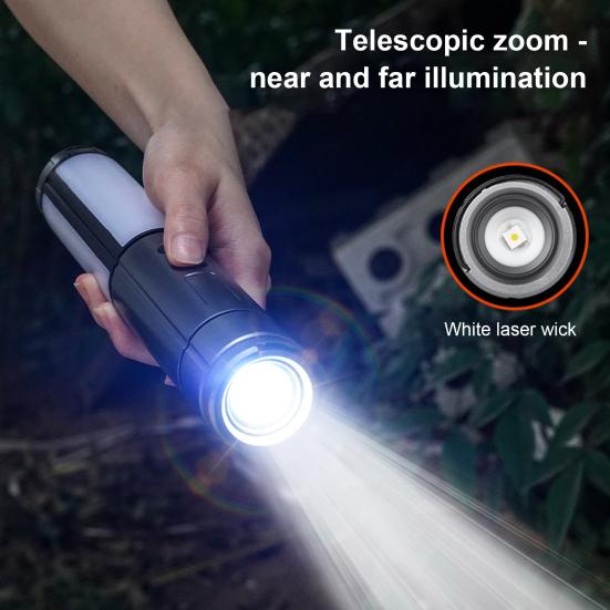 Multi-functional Foldable Outdoor Camping Light 3000mAh Rechargeable Telescopic Lantern Adjustable Waterproof