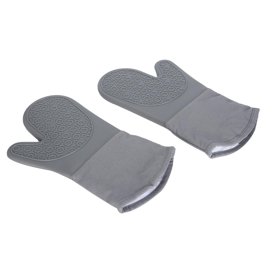 7-teiliges Set Ofen-Hitzeschutzhandschuhe Kochen Fingergriff Isolationsmatte für Küche Outdoor