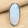 Beautiful Milky Opal Gemstone Handmade 925 Sterling Silver Ring Jewelry