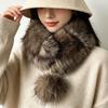 Keep Warm Plush Scarf Coldproof Neck Wrap Soft Neck Warmer  Winter