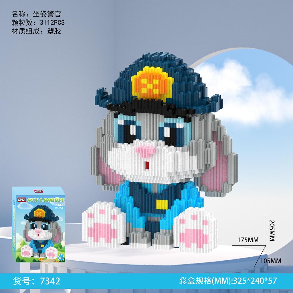 Disney Zootopia Building Blocks Nick Judy Model Benjamin Sloth Bricks Cartoon Movie Figure Toys For Kids Christmas Gift