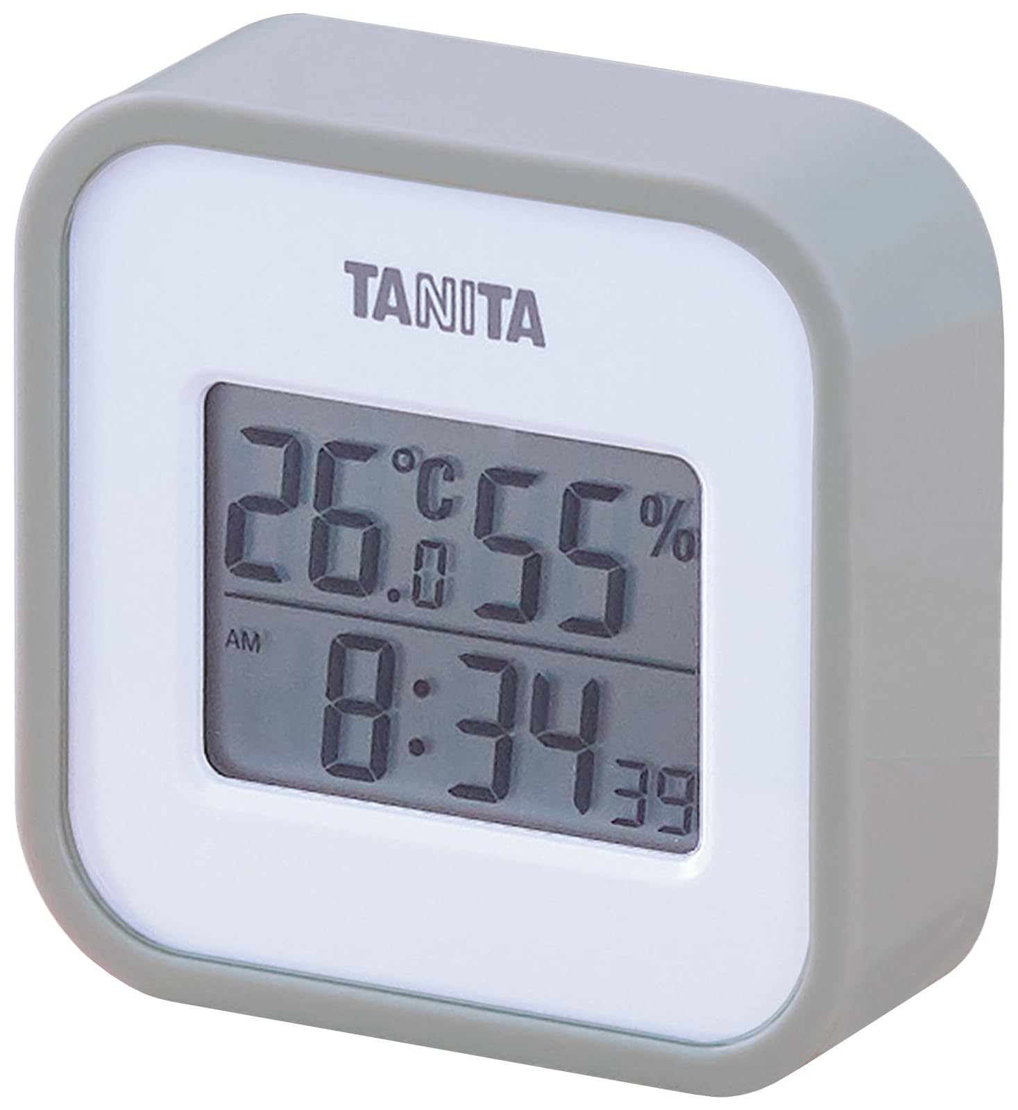 

Tanita Digital with Temperature and Humidity Display for Indoor Environments at a or Tabletop with Magnet Thermo-Hygrometer TT-558 GY