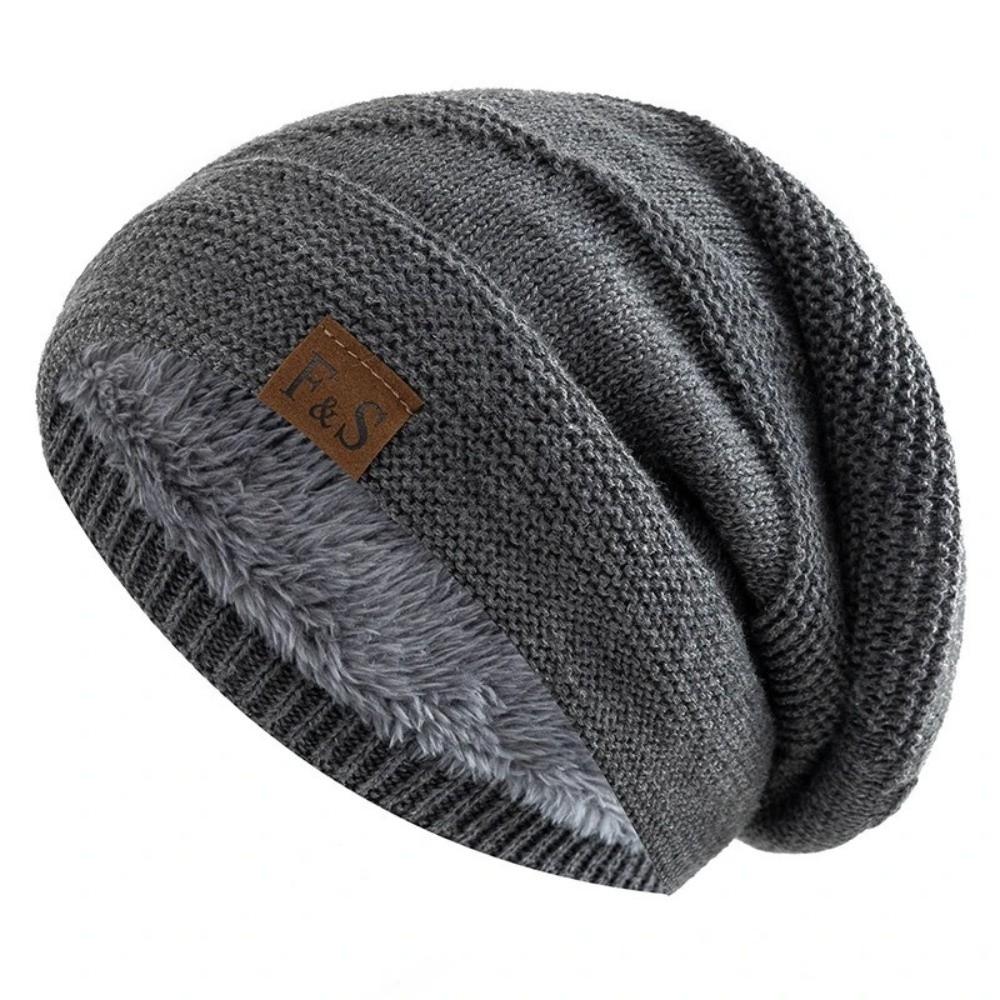 Thick Warm Winter Beanie Cap Soft Skull Cap Unisex Knitted Hats