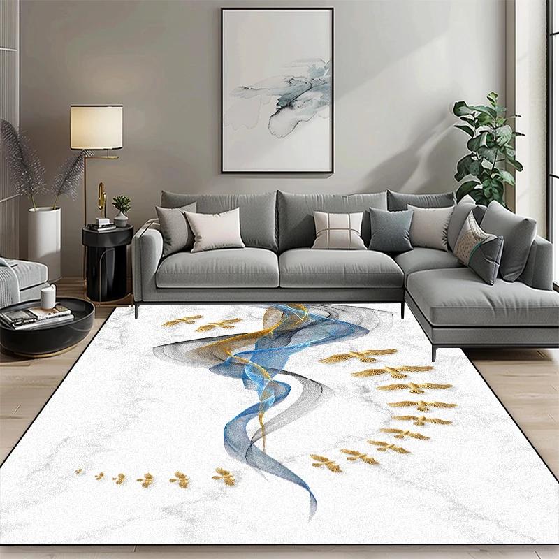 Luxury Geometric Carpet Living Room Lounge Coffee Tables Non-slip Floor Mats 200x300 Large Area Decoration Bedroom Washable Rugs