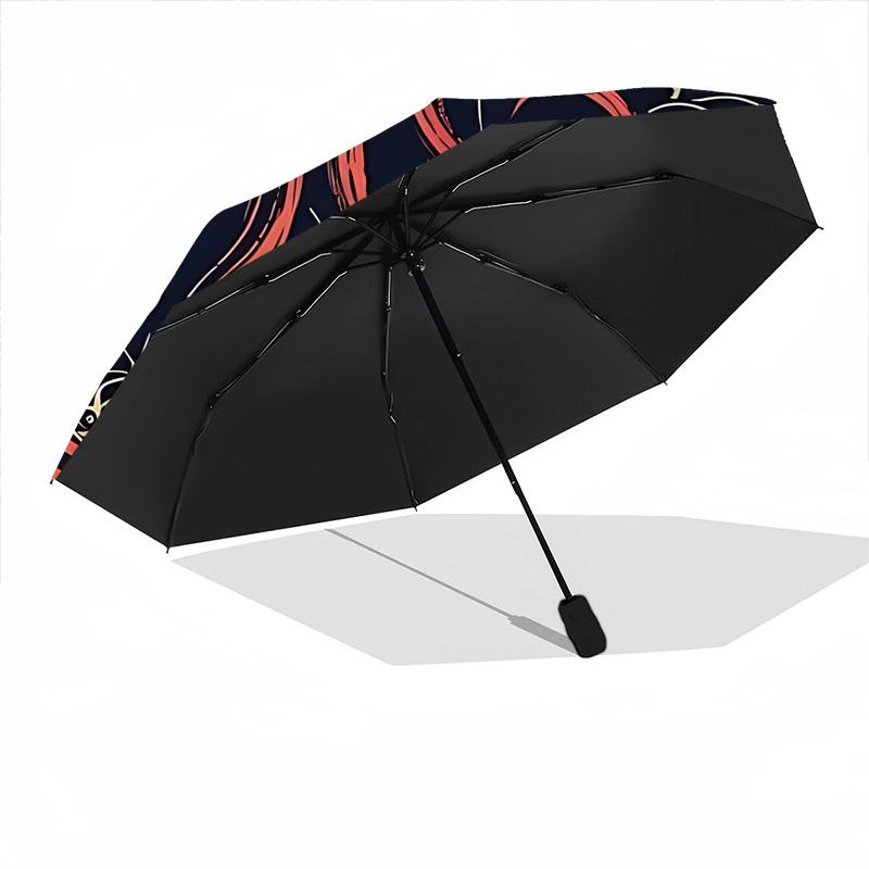 1pc Cthulhu Mandala Automatic Folding Umbrella Portable Collapsible Umbrella for All Seasons, 8-Rib Durable Construction, Perfect Gift