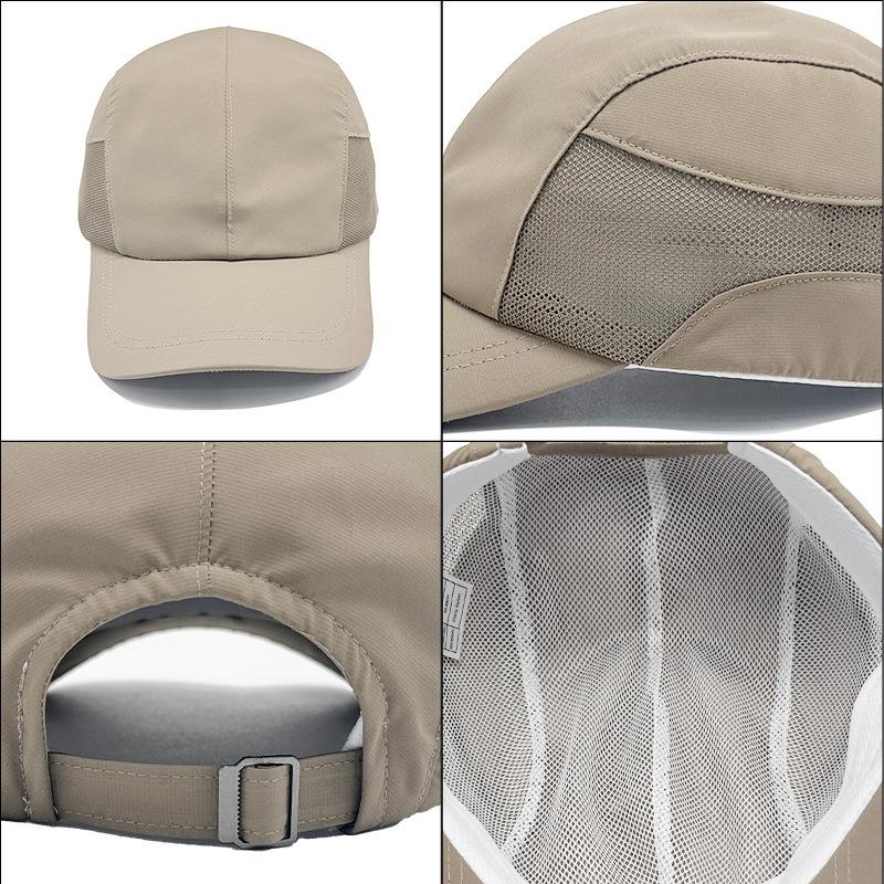 Hochwertige, leichte, atmungsaktive Duckbill-Kappe mit Mesh-Sonnenschutzkappe für Männer und Frauen, Baseballkappe mit schnell trocknender Mesh-Kappe