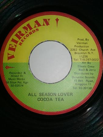 

7inch Record COCOA TEA - All Season Lover NONE Veirman Records Jamaica Reggae, Ska & Dub Used
