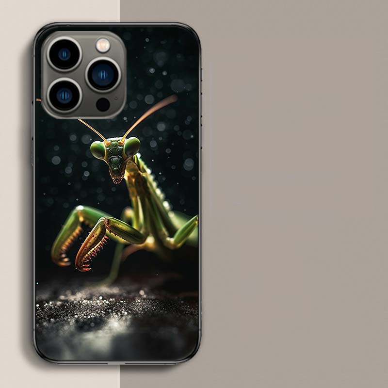 

Чехол для телефона «Богомол» для iPhone 17 Air 15 Pro 14 Plus 16 Pro Max 17E 16E 12 13 Mini 11 Чехол Милый Fundas iPhone 13