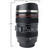 1pc Camera Lens Mug Photographer Gifts Lens Coffee Cup Stainless Steel Black Camera Cup with Leakproof Kitchen Tools