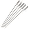 5pcs 10 Inch Flat Ti Barbecue Skewers Outdoor Backyard Picnic BBQ Grilling Kabob Skewers BBQ Sticks
