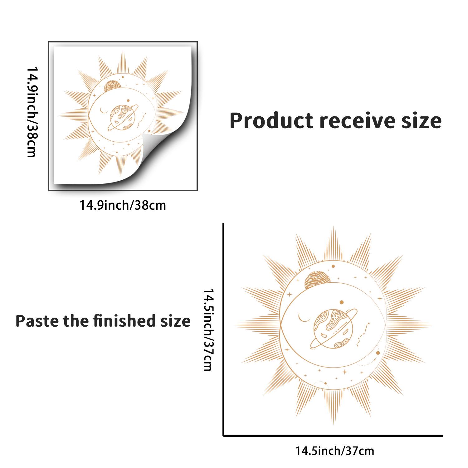 

Креативные наклейки на стену в виде солнцезащитных очков, планеты и луны для украшения