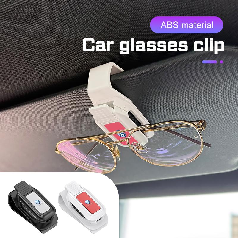 Car Visor Glasses Clip For Volkswagen VW GOLF 3 4 5 7 8 mk6 mk8 Tiguan Beetle Passat Polo Sunglasses Holder Storage Accessories zj1