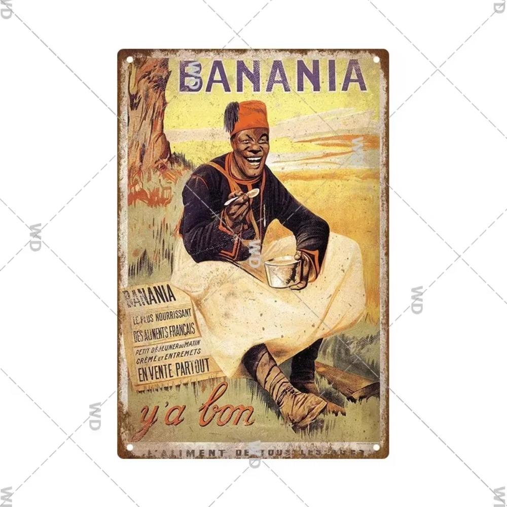 Chocolat Hot Drink Metal Poster Vintage Art Plate Signs Wall Deco Tin Sign Print Plaques Exquisite Crafts Decor Piece