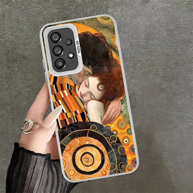 Kiss By Gustav Klimt Art Soft Phone Case for Samsung A17 A16 A15 A14 A13 A57 A56 A55 A54 A53 A37 A36 A35 A34 A33 A26 A25 A24 A23