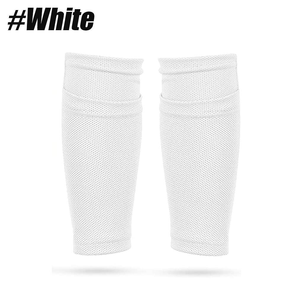 1Pair Kids Soccer Shin Guard Socks Breathable Calf Shin Guard Covers Shin Guard Holders Soccer Socks With Pockets S