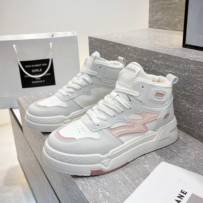 

High-top shoes children s autumn casual sports shoes 2025 new women s shoes versatile student sports shoes ins trendy board shoes 35