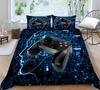 Player Bedding Microfiber Fabric Game Machine Printed Quilt Cover and Pillowcase Are Suitable for Home Decoration of Boys and Men's Game Lovers' Rooms