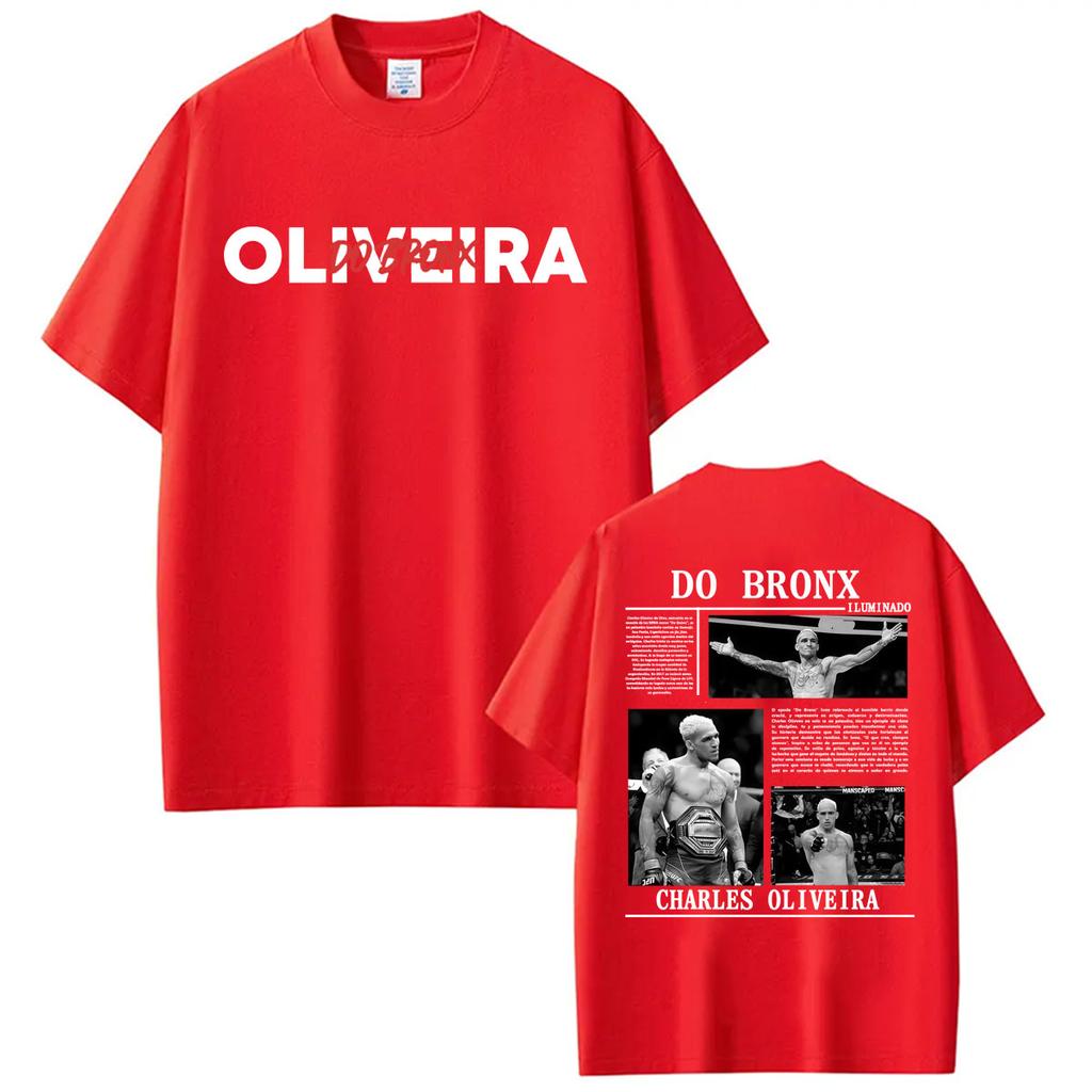 Limited Do Bronx Charles Oliveira Graphic T Shirt Unisex Women Harajuku Vintage Gothic T-shirts Casual Cotton Short Sleeve T Shirts