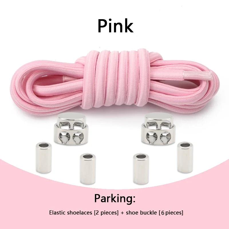 No Tie Shoelaces Tieless Elastic Shoe Laces Round Shoelace Sneakers for Kids and Adult with Strong Lock and Speed Shoestrings
