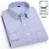 New 100% Cotton Oxford Mens Striped Plaid Shirts Long sleeve Male Business Casual High Quality Formal Shirt For Men Social Shirt
