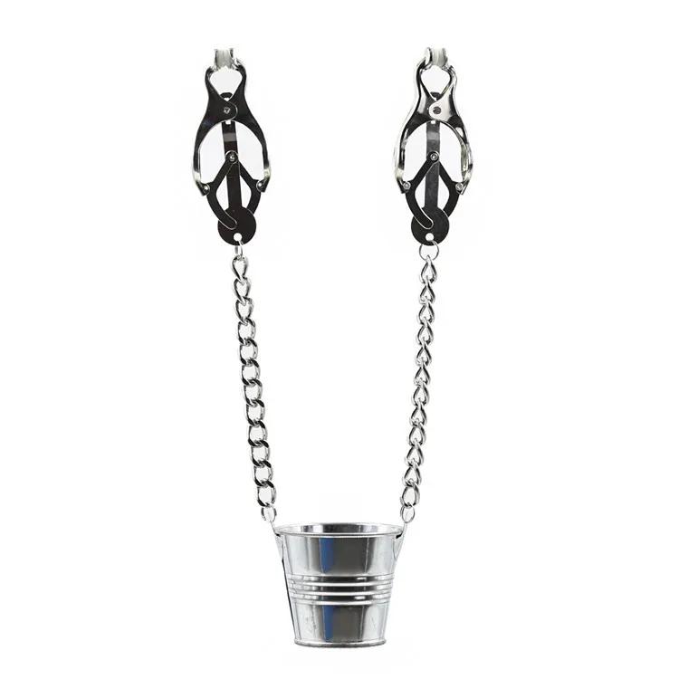Labia Spreader Strap with Clamp Clip Onto Clitoris Spread Pussy Open Vagina Stimulator  Bondage Nipple Sucker Sex Toys Slave