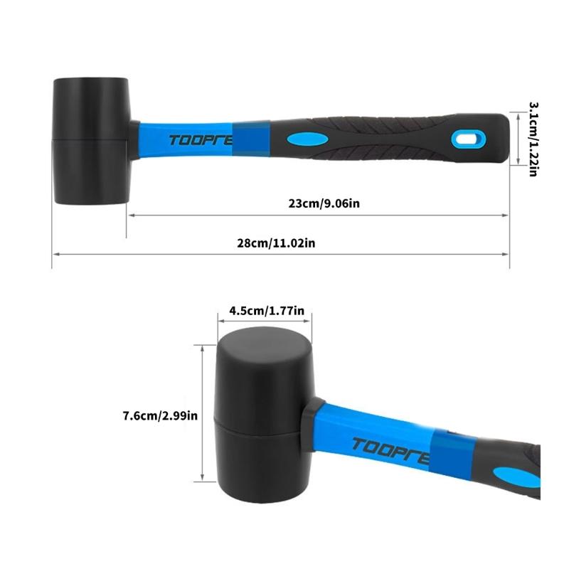 Rubber Mallets Hammer Cycling Maintenance Hammer Bike Bottom Bracket Mounting Removal Tool Double  Face Soft Mallets