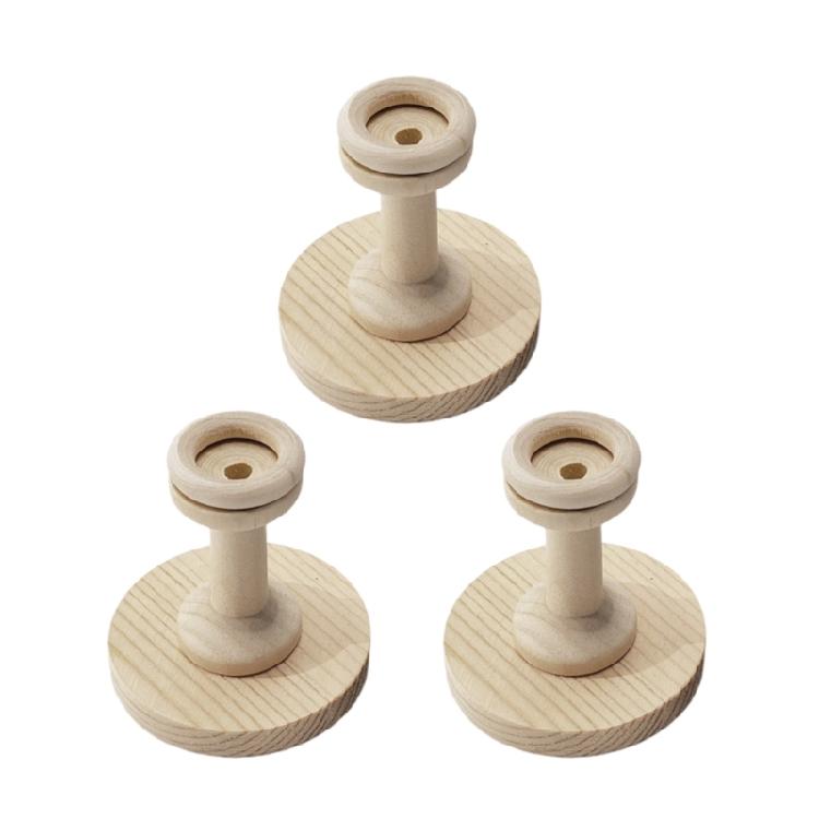 3Pcs Golf Tennis Ball Support Bracket Baseball Display Stand Wood Baseball Holder Softball Baseball Accessories Enduring 1