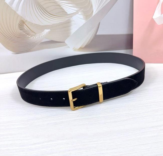 Женский замшевый кожаный пояс-корсет с пряжкой-булавкой, 3,5 см - Модный высококачественный пояс для юбок и брюк 110 cm