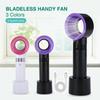 Nouveau ventilateur portatif d'été sans lame, mini refroidisseur, ventilateur pratique sans feuille avec ventilateur de refroidissement rechargeable par USB à 3 vitesses pour les voyages en plein air et le bureau