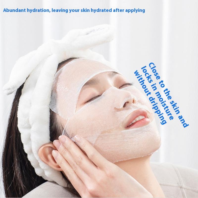 50/100Pcs Stretchable Open-Type Wet Compress Pads – Ultra-Thin Cotton Pads for Facial Moisturizing and Makeup Removal